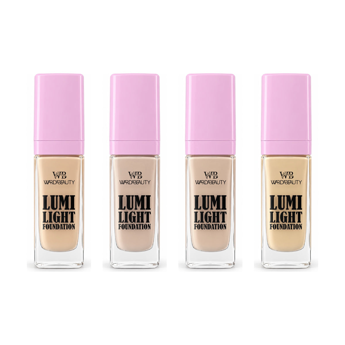 Lumi Light Liquid Foundation - all four shades